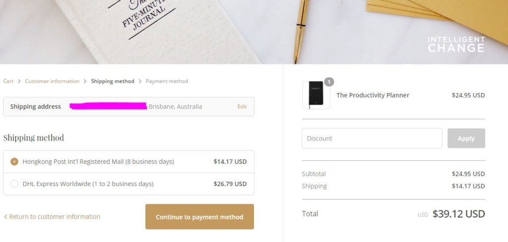 productivity planner shipping costs planners that ship to australia review roundup list