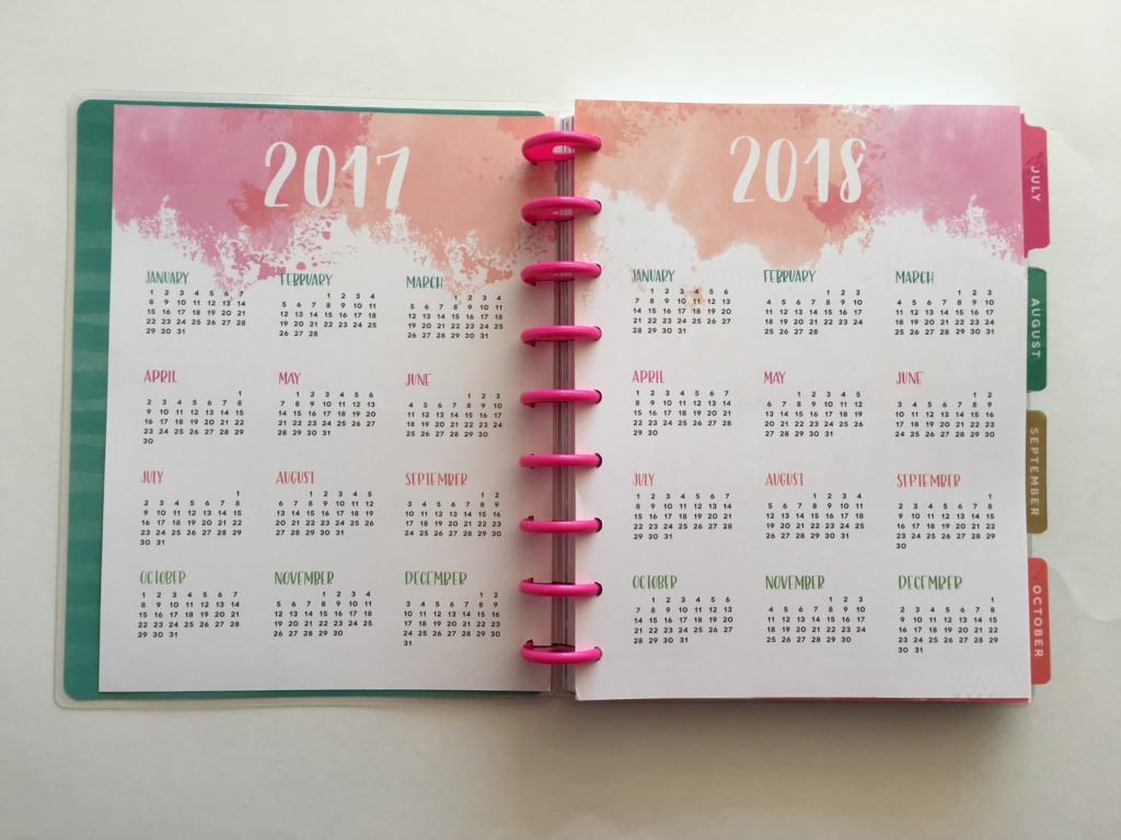 happy planner weekly horizontal layout