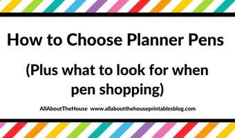 How to choose the right planner pens: what to look for when buying
