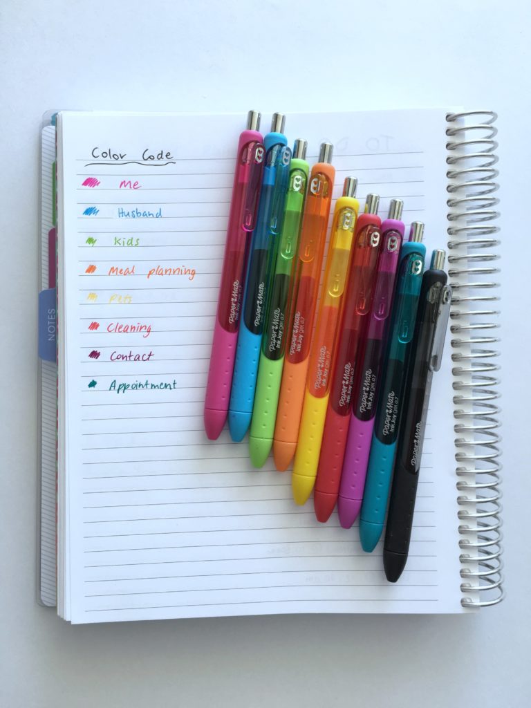 how to color code your planner how to choose colors for color coding planning time plan with me challenge rainbow system effective bujo bullet journal-min