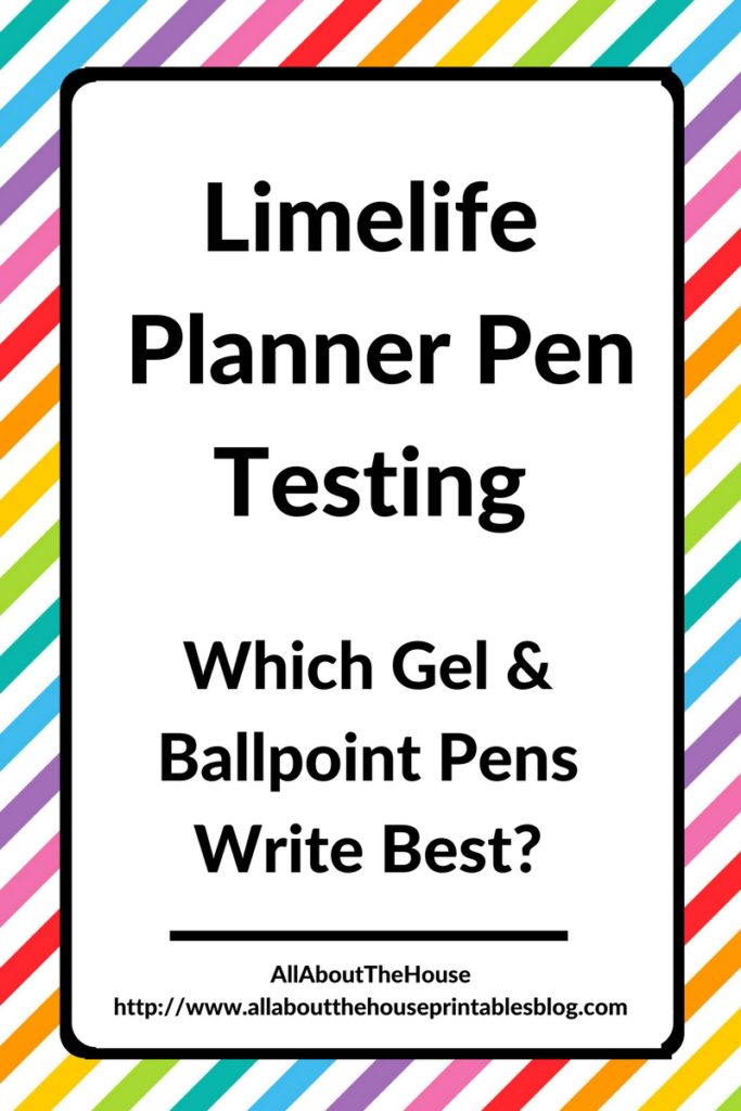 limelife planner pen testing review ballpoint gel frixion erasable no bleed papermate staedtler rainbow ghosting cheap kikki k