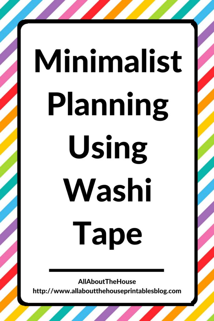 minimalist planning using washi tape simple weekly planner spread bujo bullet journalling hack diy plan with me