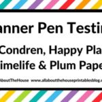 Planner pen testing in the Erin Condren Life Planner, Plum Paper, Happy Planner by MAMBI and Limelife Planner