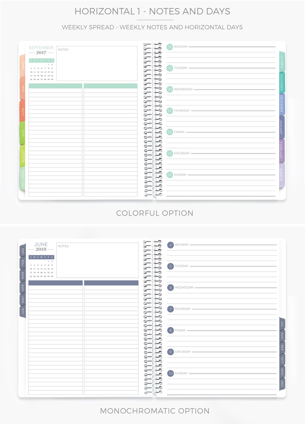 plum paper horizontal lined notes and days planner review