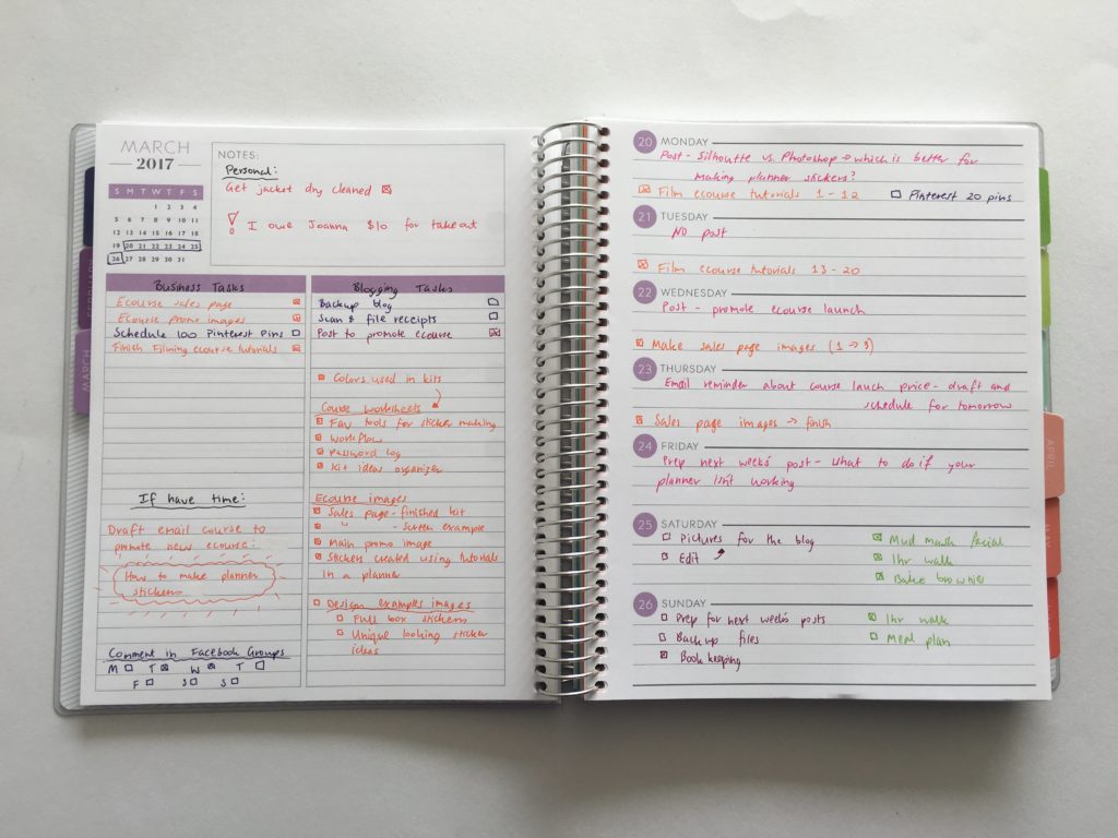 plum paper horizontal lined with notes planner review 2 page weekly planner cheaper alternative to erin condren daily simple-min
