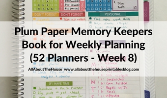 plum paper memory keepers book review 1 page weekly planner spread plan with me rainbow color coding planner stickers planning
