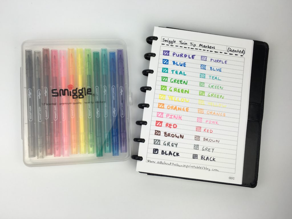 smiggle planner pen review twin tip marker rainbow scented stationery haul favorite planning supplies color coding bullet journal