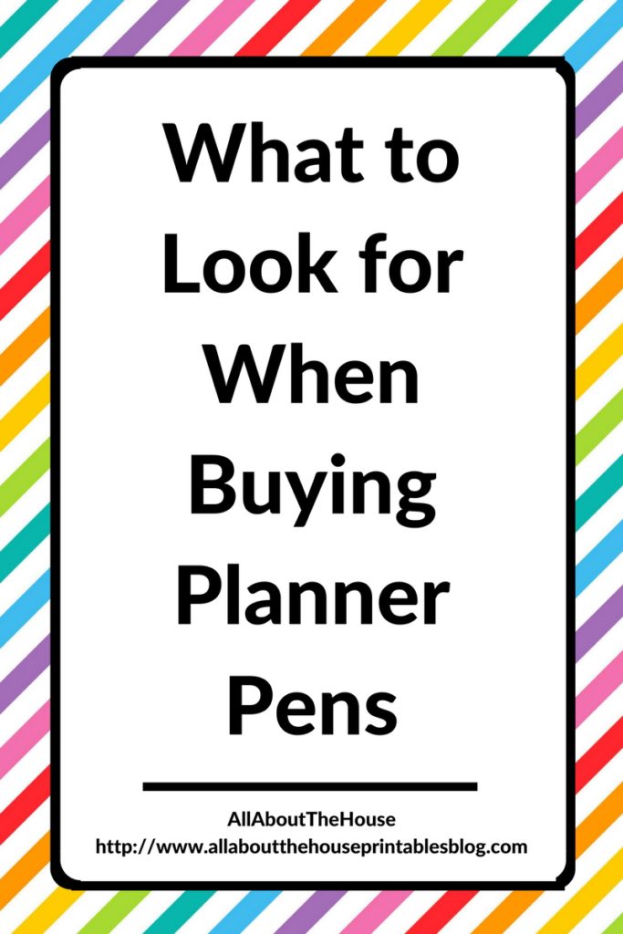 what to look for when buying planner pens planner supplies review favorite best pens for planning color coding testing swatch ec