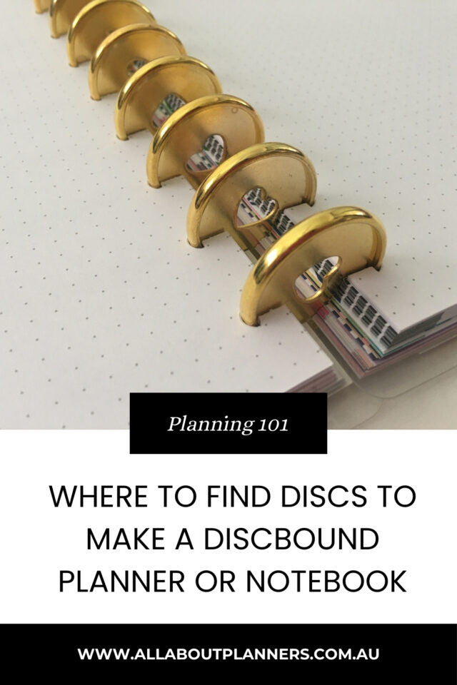 where to find gold discs to make a discbound planner or notebook metal versus plastic discs which is better
