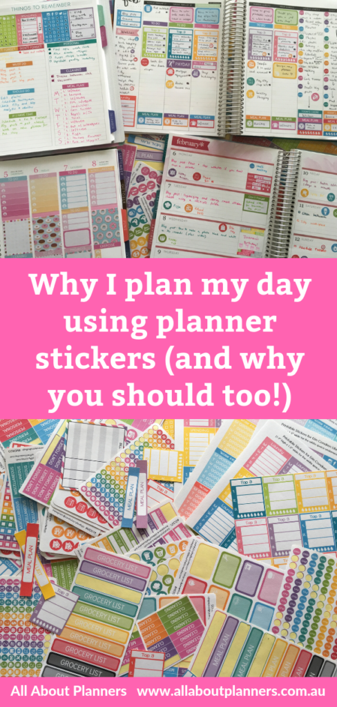 why i plan my day using planner stickers and why you should too functional planning daily weekly rainbow stickers ec size