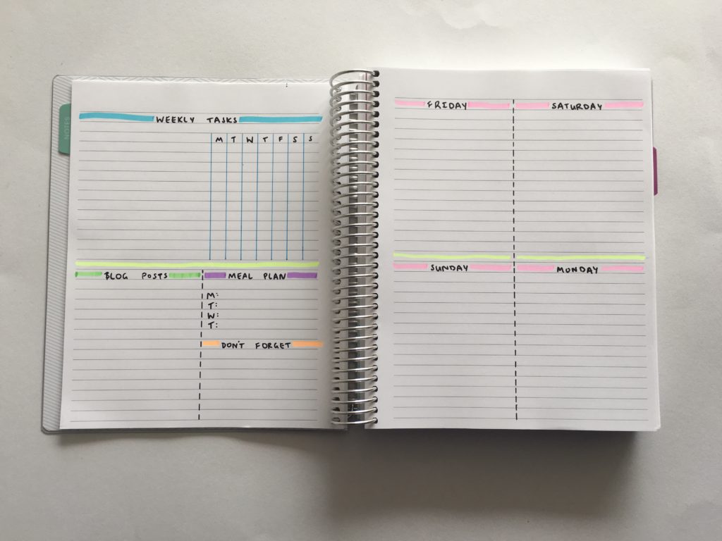 bullet journal planner inspiration bujo ideas weekly layout daily best highlighter for planning planner supplies