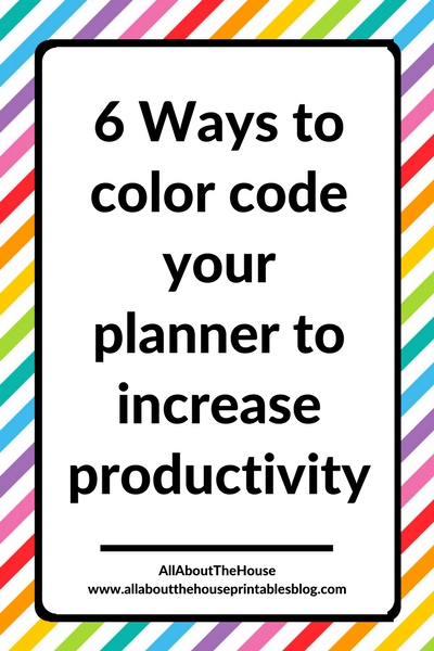 how to color code your planner effective scheduling category task time management productivity how to plan a productive day pan