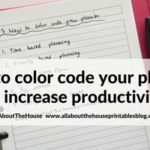 6 Ways to color code your planner to increase productivity