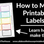 How to make printable storage contents labels in Photoshop (step by step video tutorial)