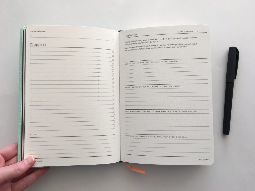 mi goals planner review goal setting planners made in australia a5 simple notebook planner roundup for blogger creative business owner entrepreneur minimal