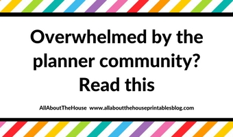Overwhelmed by the planner community? Read this post