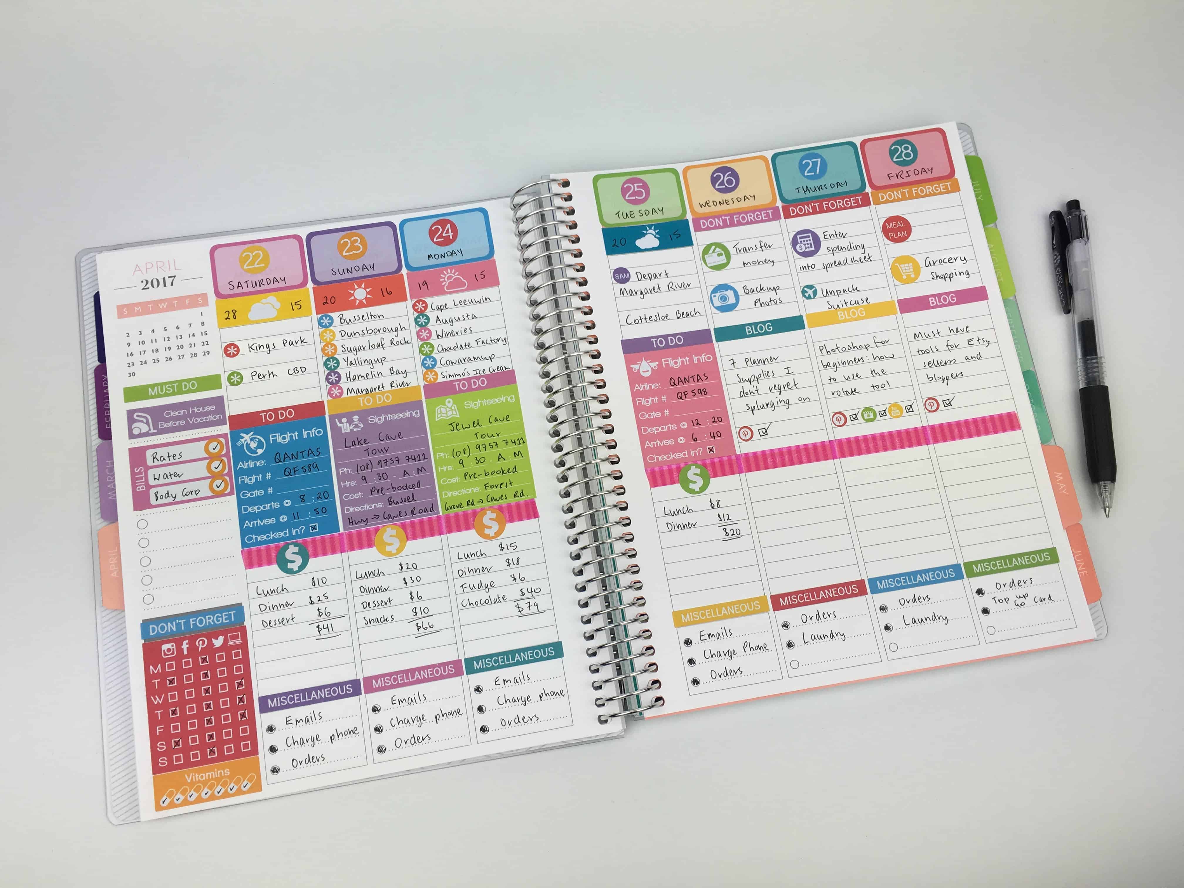 plum paper vertical life planner review plan with me do erin condren size stickers fit rainbow simple travel weekly spread plan with me