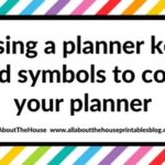 Using a planner key and symbols to code your planner (efficient planning methods)