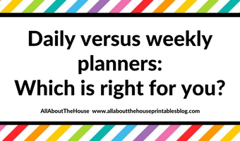 daily versus weekly planner, which is right for you calendar planning inspiration ideas how to resize printables tutorial choose