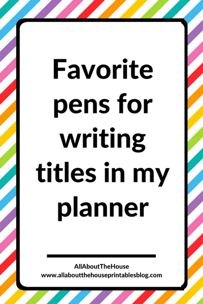 favorite pens for writing titles in my planner best no bleed ghosting pens review papermate sharpie diy cheaper alternative