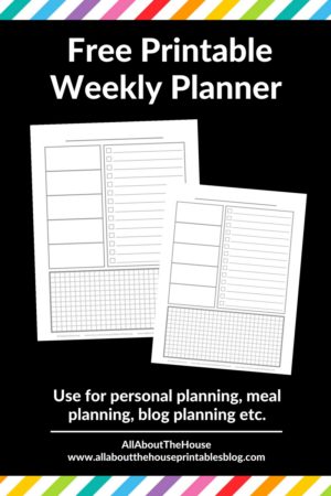 Weekly planning using only a checklist and habit tracker – download a ...