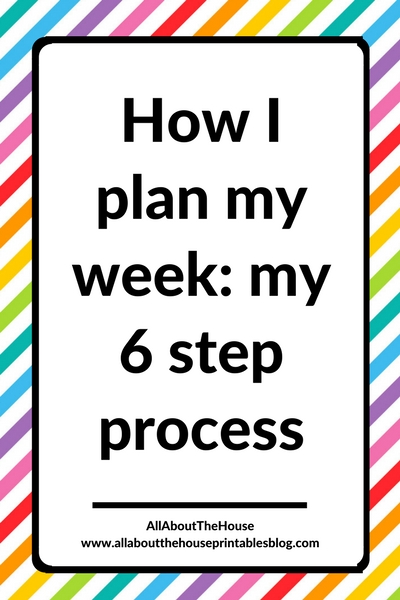 how i plan my week my 6 step process weekly planning plan with me time management productivity tips mom etsy shop owner business