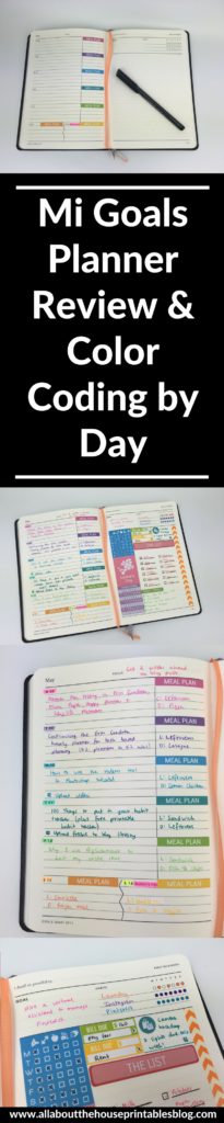 mi goals planner haul review weekly planner challenge plan with me color coding by day australian planner company minimalist diy
