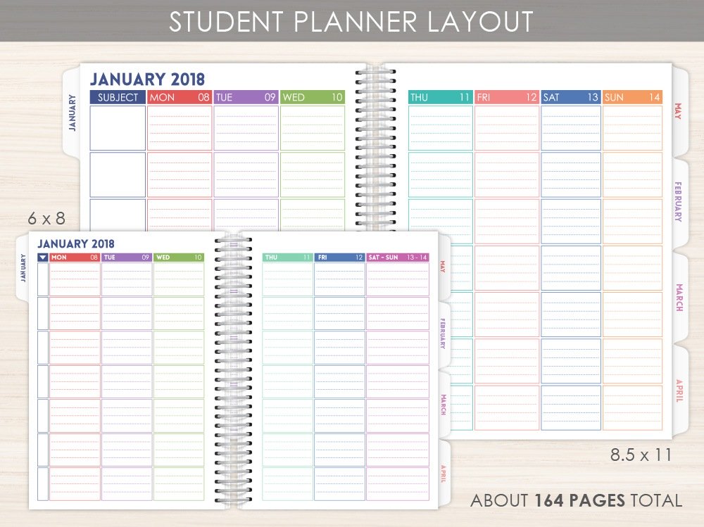 purple trail planner review student planner academic planner subject class college organization color coded school year