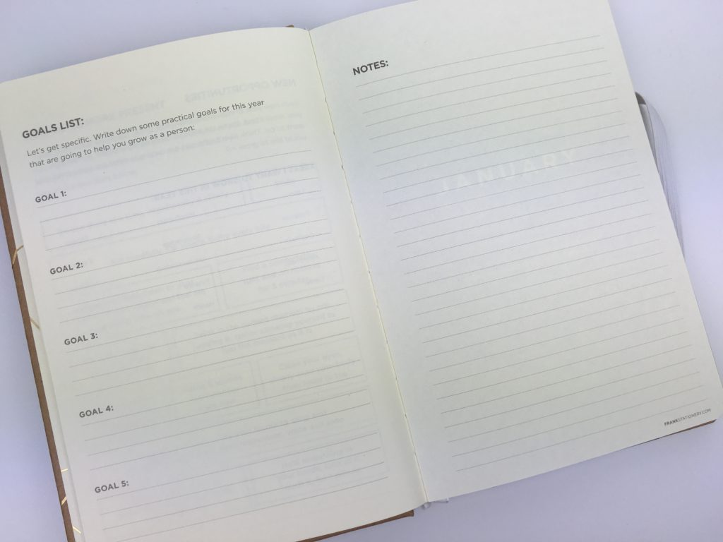 a5 size planner book bound frank stationery horizontal weekly planner simple minimalist