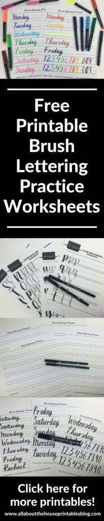free printable brush lettering practice workheets template pdf calligraphy download tutorial video best pens tools getting start