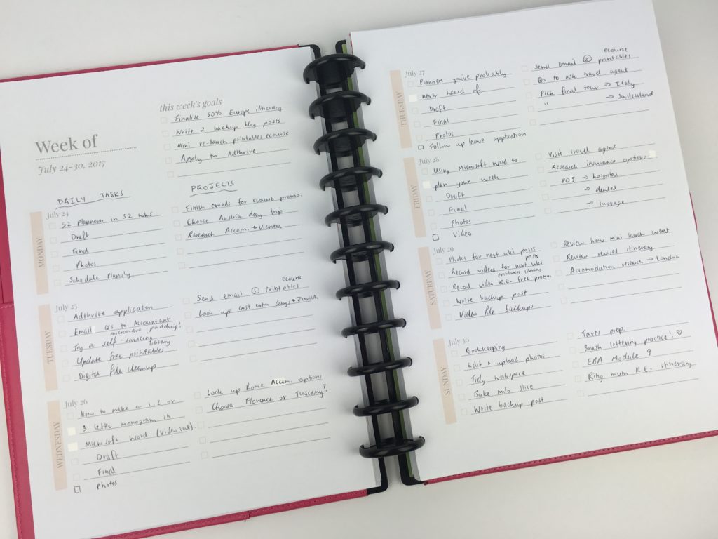 goal digger planner printable review weekly checklist 2 page spread susana cresce free printable daily goal setting planner challenge plan with me