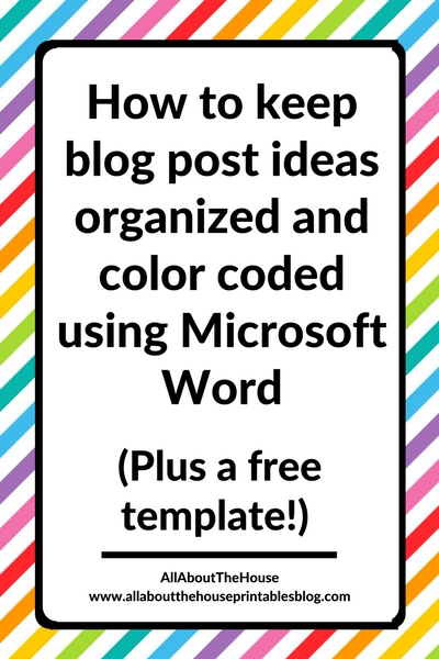 how to keep track of blog post ideas organizer template microsoft word editorial content calendar diy checklist printable