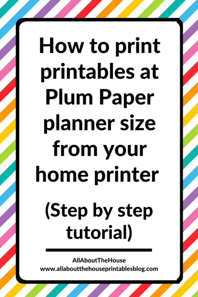 how to print printables at plum paper planner size tutorial how to choose a printer best for planner inserts canon review video
