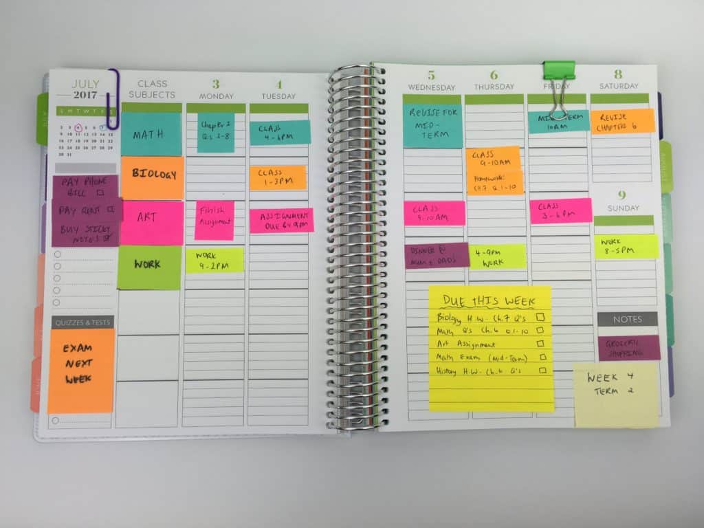 Noivo Complicado Enganador Planner Com Post It Brilhante dio Recitar