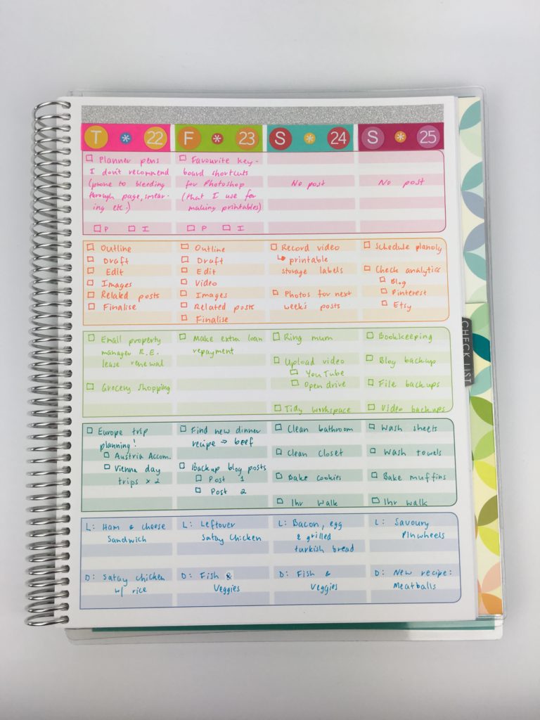 modifying the erin condren teacher planner for weekly personal plannning color coding blogging