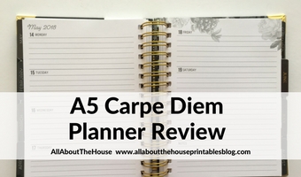 a5 carpe diem planner review simple neutral horizontal 2 page weekly spread review academic year organizer cheap affordable