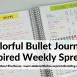 Colorful Bullet Journal Inspired Weekly Spread (Week 33 of the 52 Planners in 52 Weeks Challenge)