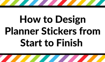 How to design planner stickers from start to finish (a sneak peak at my design process!)
