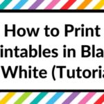 How to print any printable in black and white (greyscale) using your home printer