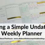 Using an undated Officeworks A4 Horizontal Planner (52 Planners in 52 Weeks – Week 32)