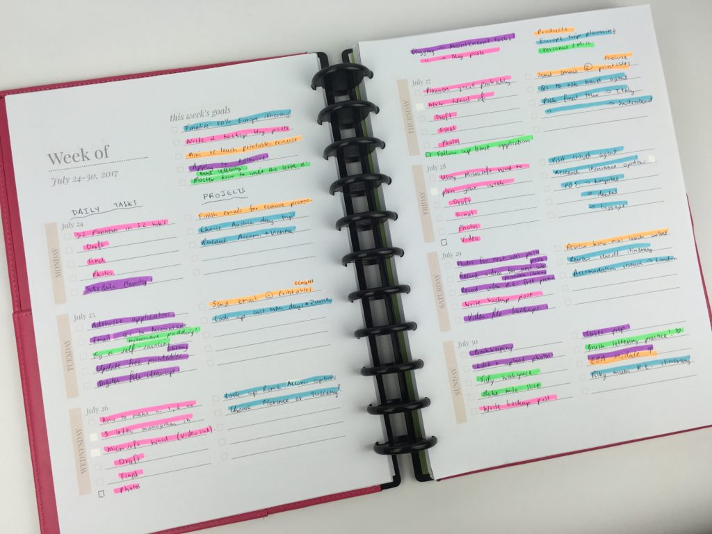 tips for color coding your planner how to color code your planner time management productivity strategy highlighters versus pens