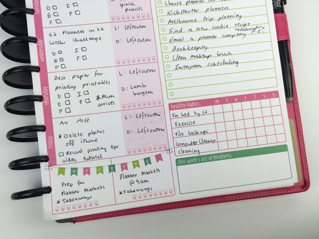 bloom weekly planner review simple minimalist planner habit tracker blogging workflow daily organization time management