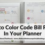 How to color code bill paying in your planner (7 different ways)
