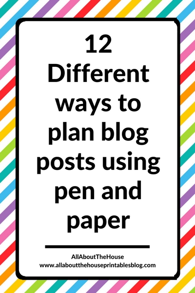 how to plan blog posts using pen and paper ideas bullet journal spread inspiration blogging color coding layout spread