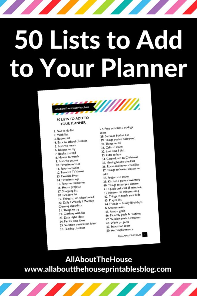 how to use blank notes pages list maker ideas checklist diy setting up a new planner plan with me productivity time management