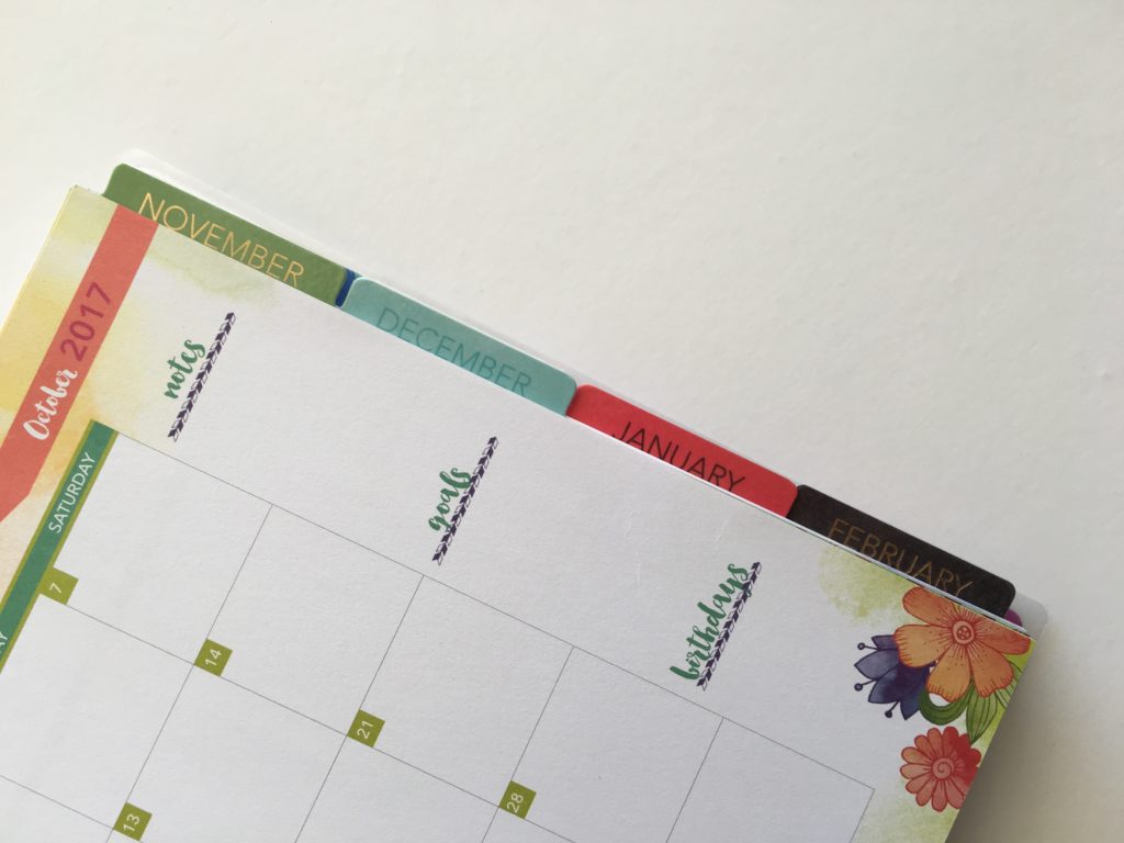 life organized planner review tabs colorful weekly spraed similar to erin condren life planner monthly daily rainbow notes goals to do cheaper alternative