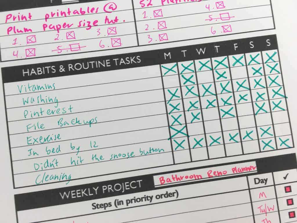 Planning With A Functional Minimalist DIY Weekly Planner Printable 52 