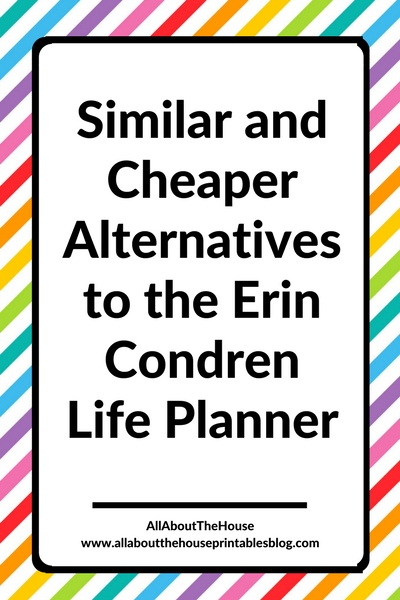 similar and cheaper alternatives to the Erin Condren life planner vertical horizontal diy planner spread australia review