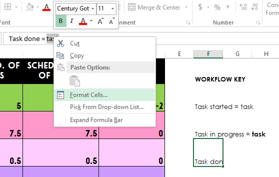 how to create a strikethough in microsoft excel format cells weekly planning using digital tools bujo bullet journal