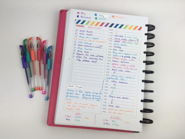 limelife planners day to a page review color coding using pens favorite daily planner free printable insert arc diy